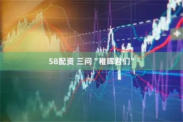 58配资 三问“稚晖君们”