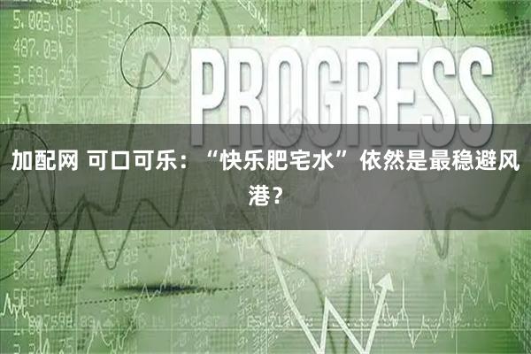 加配网 可口可乐：“快乐肥宅水” 依然是最稳避风港？